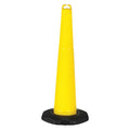Traffic Cone, Polyethylene, Non-Reflective, 42 in Height, 4.23 lb, Yellow