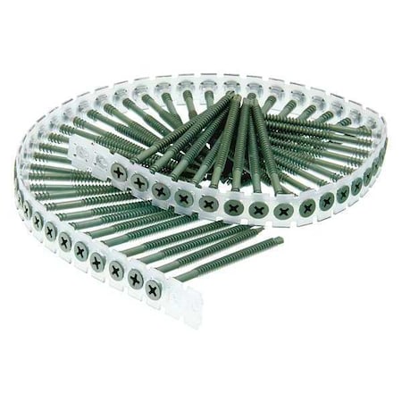 Drywall Screw, #8 x 2-53/64 in, Steel, Flat Head Phillips Drive, 1000 PK