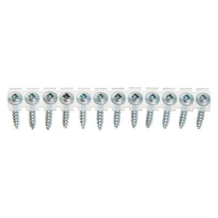Drywall Screw, #8 x 1-1/4 in, Steel, Flange Round Head Square Drive, 4000 PK