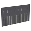 Industrial Grade Polymer Divider, Black, 20 1/2 in L, 11 5/16 in H, 6 PK