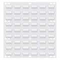 Steel Louvered Panel, 5/16 in D x 20 in H x 18 in W, White