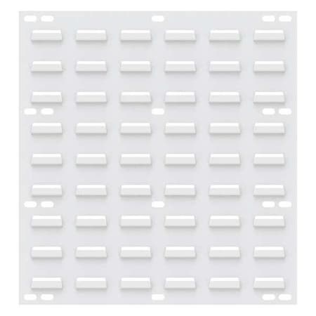 Steel Louvered Panel, 5/16 in D x 20 in H x 18 in W, White