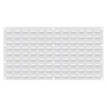 Steel Louvered Panel, 5/16 in D x 20 in H x 36 in W, White