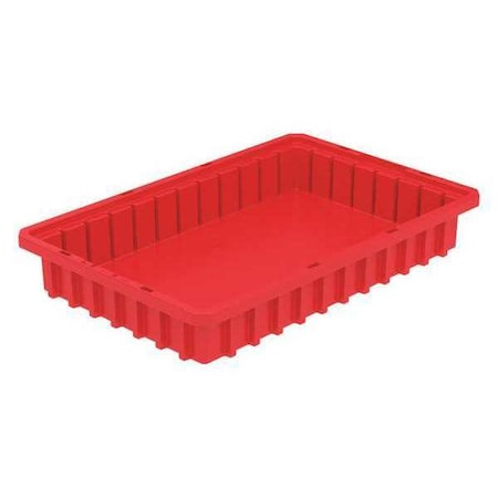 Industrial Grade Polymer, Divider Box, Red, 16 1/2 in L, 2 1/2 in H