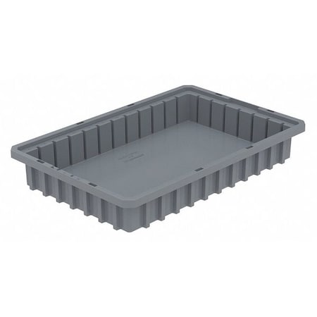 Industrial Grade Polymer, Divider Box, Gray, 16 1/2 in L, 2 1/2 in H
