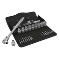 1/2" Drive Ratchet Set, SAE, Torx 28 Pieces 3/8 in to 13/16 in , Chrome, 6Pt