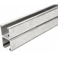 Back to Back Strut, Slotted, 304 Stainless Steel, Polished, 9/16 in x 1-1/8 in Hole Size, Silver