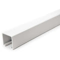Single Channel Strut, Solid, Steel, Painted, None Hole Size, White
