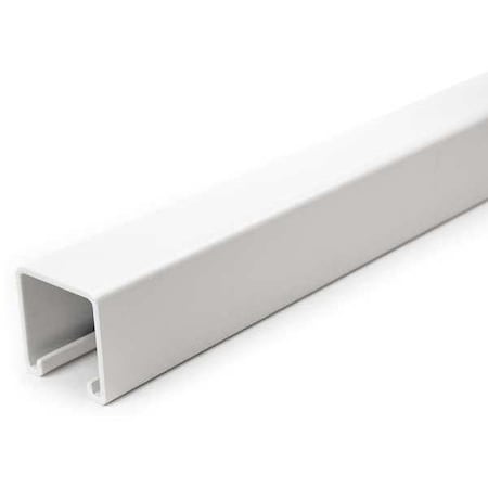 Single Channel Strut, Solid, Steel, Painted, None Hole Size, White