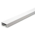 Single Channel Strut, Solid, Steel, Painted, None Hole Size, White