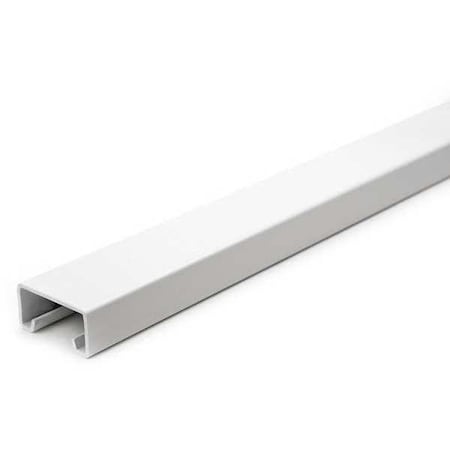 Single Channel Strut, Solid, Steel, Painted, None Hole Size, White