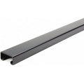 Single Channel Strut, Solid, Steel, Painted, None Hole Size, Black