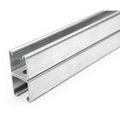 Back to Back Strut, Half Slotted, Steel, Galvanized, 9/16 in x 1-1/8 in Hole Size, Silver