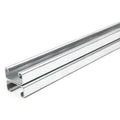 Back to Back Strut, Half Slotted, Steel, Galvanized, 9/16 in x 1-1/8 in Hole Size, Silver