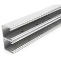 Side to Side Strut, Solid, Steel, Galvanized, None Hole Size, Silver