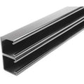 Side to Side Strut, Solid, Steel, Painted, None Hole Size, Black
