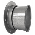 Round Angle Flange Adapter, 5 in Duct Dia, Galvanized Steel, 22 ga GA, 7 1/4 in W, 3-1/2" L, 16 in H