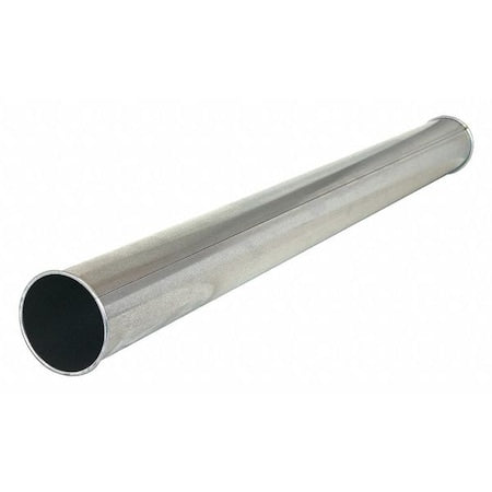 Round Rigid Duct, 6 in Duct Dia, 304 Stainless Steel, 22 ga GA, 6 in W, 59-1/4" L, 6 in H