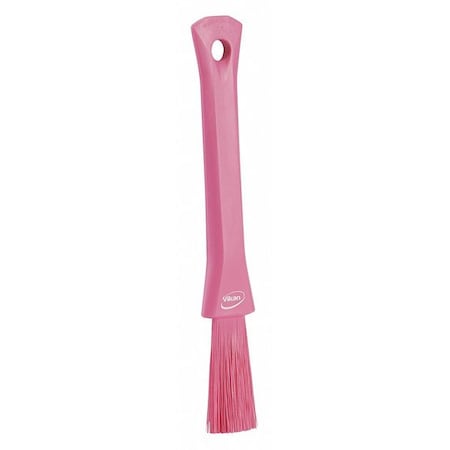 1 13/16 in W Detail Brush, Soft, 5 51/64 in L Handle, 8 5/64 in L Brush, Pink, Plastic
