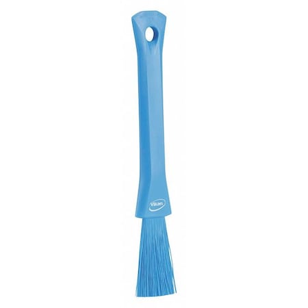 1 13/16 in W Detail Brush, Soft, 5 51/64 in L Handle, 8 5/64 in L Brush, Blue, Plastic