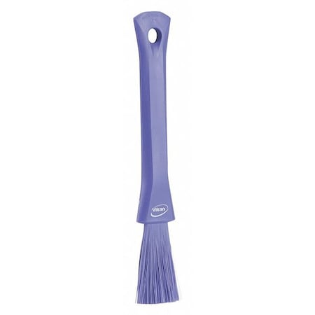 1 13/16 in W Detail Brush, Soft, 5 51/64 in L Handle, 8 5/64 in L Brush, Purple, Plastic