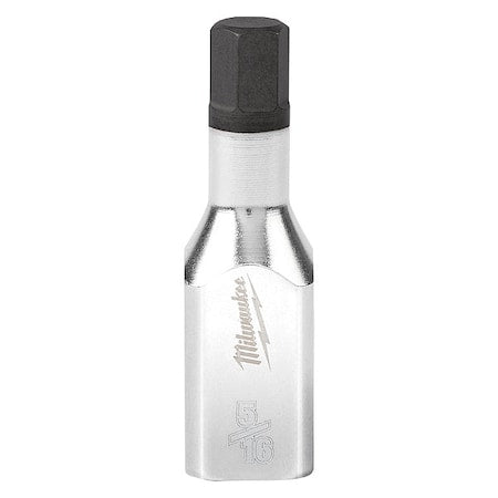 Socket, S2Stl, 5/16in, Hex, Chrm, 0.375in