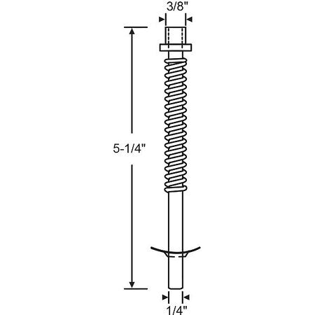 Pin Assembly, Steel Plated, 5-1/4"L x 5/8"W