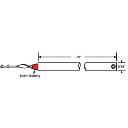 Tube Balance, Tilt Window, 23" L