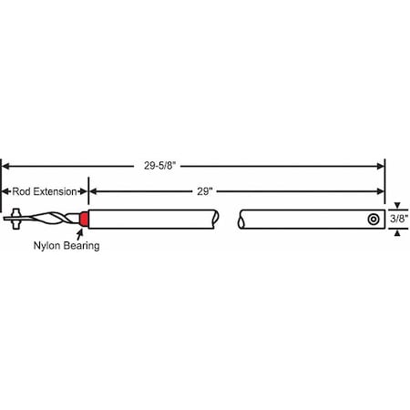 Tube Balance, Non-Tilt Window, 29-5/8" L