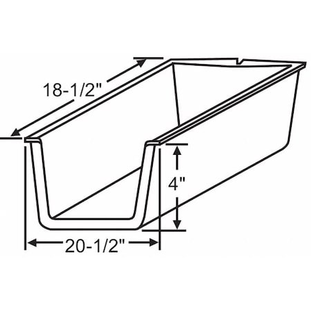 Drawer Insert, 20-1/2" W x 18-1/2" D