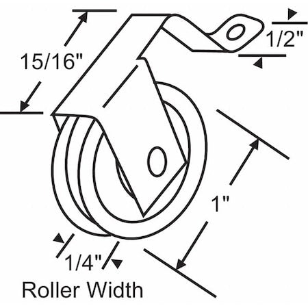 Roller Assembly, Steel, Plated