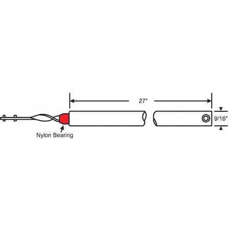 Tube Balance, Tilt Window, 28" L
