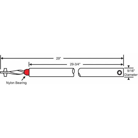 Tube Balance, Non-Tilt Window, 29-3/4" L