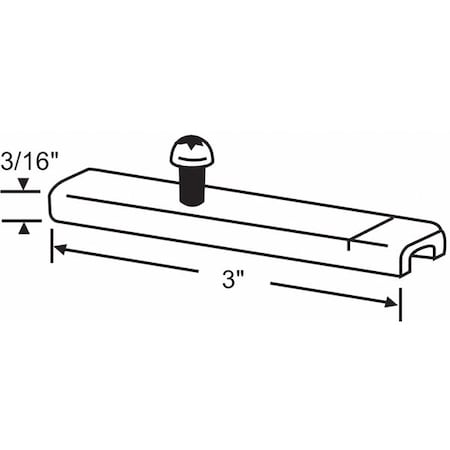 Sash Pivot Bar, Tilt Window, 3" L