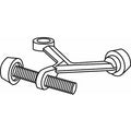 Door Stop, Door Mount, Satin Nickel