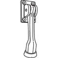 Door Stop, Door Mount, Brass Plated