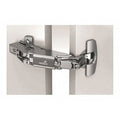 Butt Hinge, Steel, Concealed Mounting, 1 1/2 in Leaf W x 2 3/8 in Leaf H, Nickel