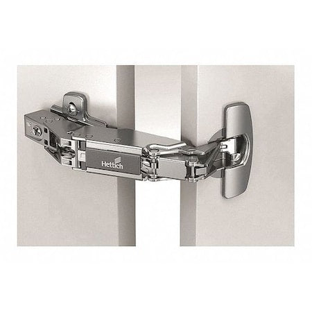 Butt Hinge, Steel, Concealed Mounting, 1 1/2 in Leaf W x 2 3/8 in Leaf H, Nickel