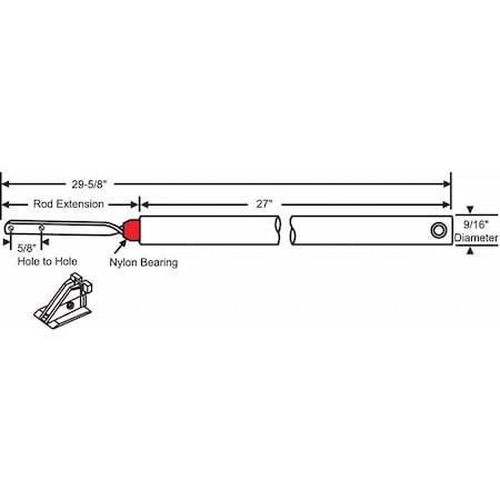 Tube Balance, Bearing, 23-5/8" L