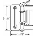 Butt Hinge, Steel, Full Surface Mounting, 1 1/2 in Leaf W x 2 1/8 in Leaf H, Yellow Zinc
