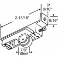 2-13/16"L Roller Assembly, Zinc, Unfinished