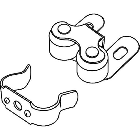 Cabinet Catch, Silver, Catch 1" L