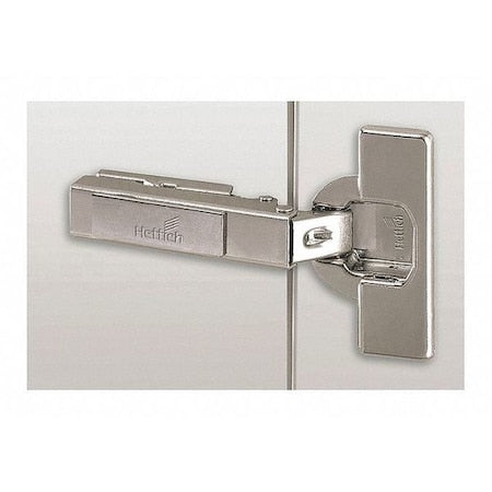 Butt Hinge, Steel, Concealed Mounting, 1 3/8 in Leaf W x 2 1/4 in Leaf H, Nickel