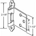 Butt Hinge, Steel, Full Surface Mounting, 2 1/8 in Leaf W x 2 1/8 in Leaf H, Unfinished