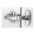 Butt Hinge, Steel, Concealed Mounting, 1 15/16 in Leaf W x 2 3/8 in Leaf H, Nickel