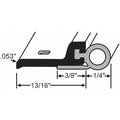Weatherstrip, Hollow Bulb Insert, 84" L