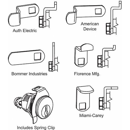 Mailbox Lock, For 4C Pedestal Mailboxes