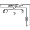 Manual, Hydraulic, 700, Door Closer, Standard Duty Interior and Exterior, Gray