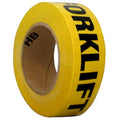 Safety Warning Tape, Solid, Black/Yl, 3" W, 3YTC5