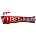Safety Warning Tape, Solid, Red/White, 3" W, 3YTD8
